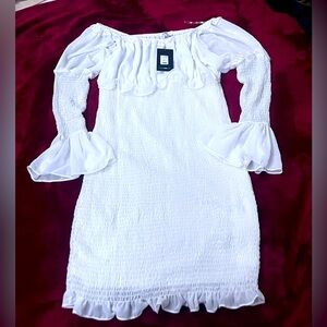 1XL White Mini Dress